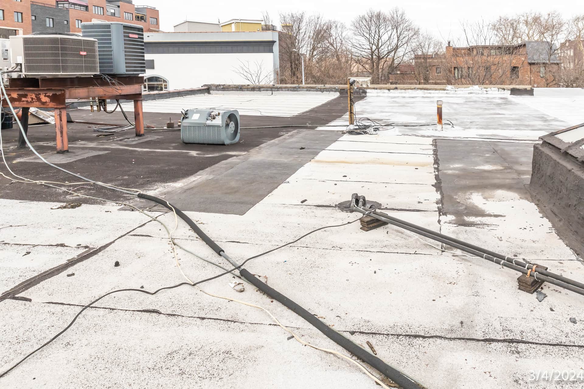 Construction progress photography revisit by OpenDoors360 on a New York City site, documenting the build state at a scheduled monitoring visit.